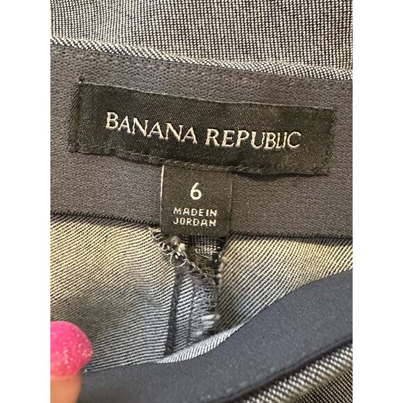 Banana Republic gray flat front skinny pants size 6 - Picture 3 of 9
